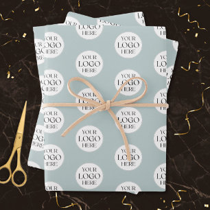 Benutzerdefiniertes Firmenlogo Geschäftsfördernd Geschenkpapier Set