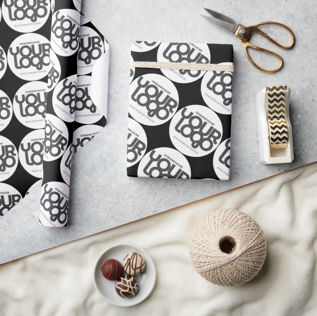Benutzerdefiniertes Firmenlogo  Geschenkpapier (Kunsthandwerk)