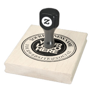 Benutzerdefiniertes Firmenlogo Großer Elegante Chi Gummistempel