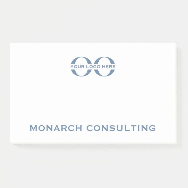 Benutzerdefiniertes Firmenlogo Großer Post-It-Edit Post-it Klebezettel (Vorderseite)