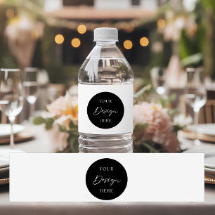 Benutzerdefiniertes Firmenlogo Hochzeit Geschäft P Wasserflaschenetikett