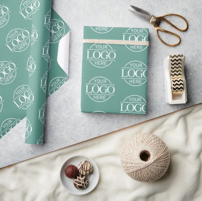 Benutzerdefiniertes Firmenlogo Markenpromotion Tea Geschenkpapier (Kunsthandwerk)