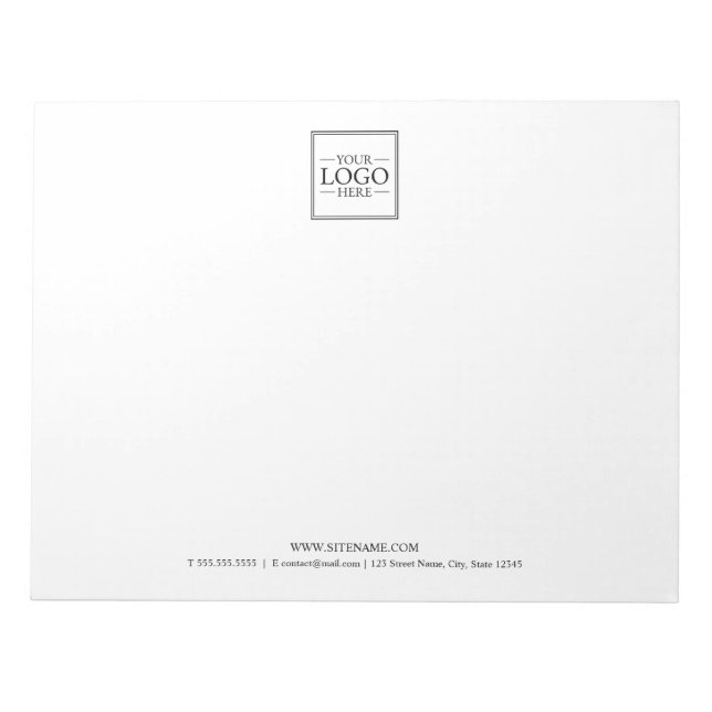 Benutzerdefiniertes Firmenlogo mit benutzerdefinie Notizblock (Vorderseite)