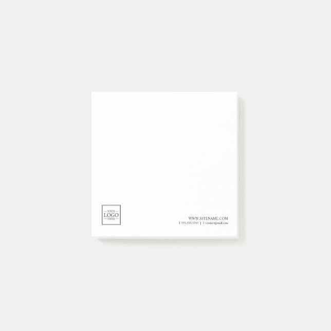 Benutzerdefiniertes Firmenlogo mit benutzerdefinie Post-it Klebezettel (Vorderseite)