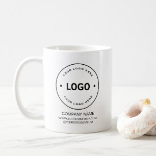 Benutzerdefiniertes Firmenlogo mit Markenprägung Kaffeetasse
