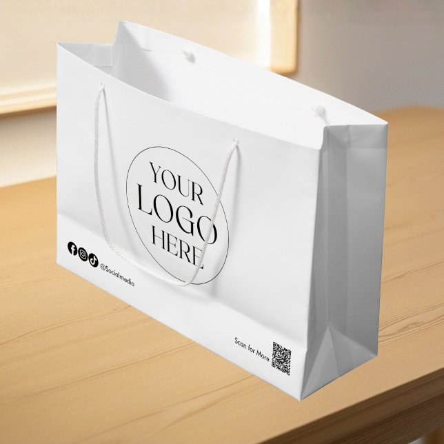 Benutzerdefiniertes Firmenlogo mit Markenzeichen E Große Geschenktüte (Von Creator hochgeladen)