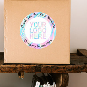 Benutzerdefiniertes Firmenlogo mit Text-Logo Abstr Runder Aufkleber