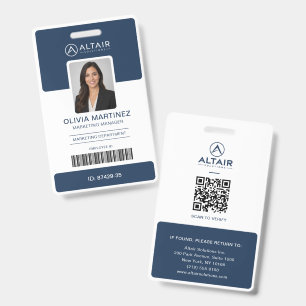 Benutzerdefiniertes Firmenlogo Mitarbeiter-Foto-ID Ausweis