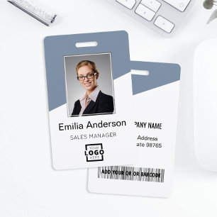 Benutzerdefiniertes Firmenlogo Mitarbeiterfoto Sta Ausweis