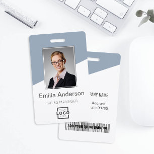Benutzerdefiniertes Firmenlogo Mitarbeiterfoto Sta Ausweis