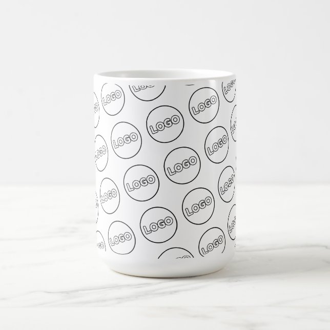 Benutzerdefiniertes Firmenlogo Moderne Markenkaffe Kaffeetasse (Mittel)
