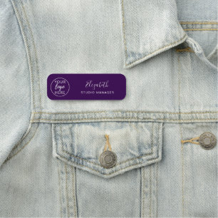 Benutzerdefiniertes Firmenlogo & Name Professionel Namensschild
