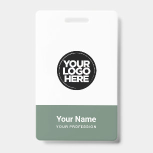 Benutzerdefiniertes Firmenlogo Name Titel Bar Code Ausweis
