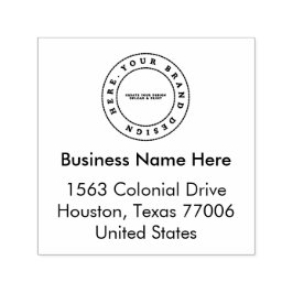 Benutzerdefiniertes Firmenlogo | Name und Anschrif Permastempel