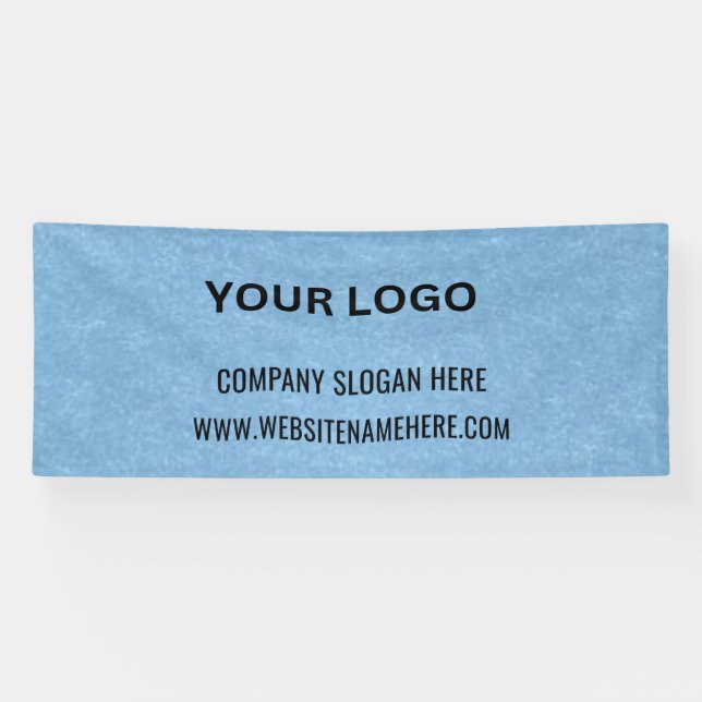 Benutzerdefiniertes Firmenlogo | Name und Slogan Banner (Horizontal)