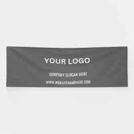 Benutzerdefiniertes Firmenlogo | Name und Slogan Banner