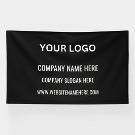 Benutzerdefiniertes Firmenlogo | Name und Slogan Banner