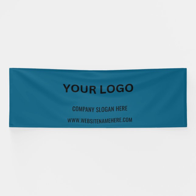 Benutzerdefiniertes Firmenlogo | Name und Slogan Banner (Horizontal)
