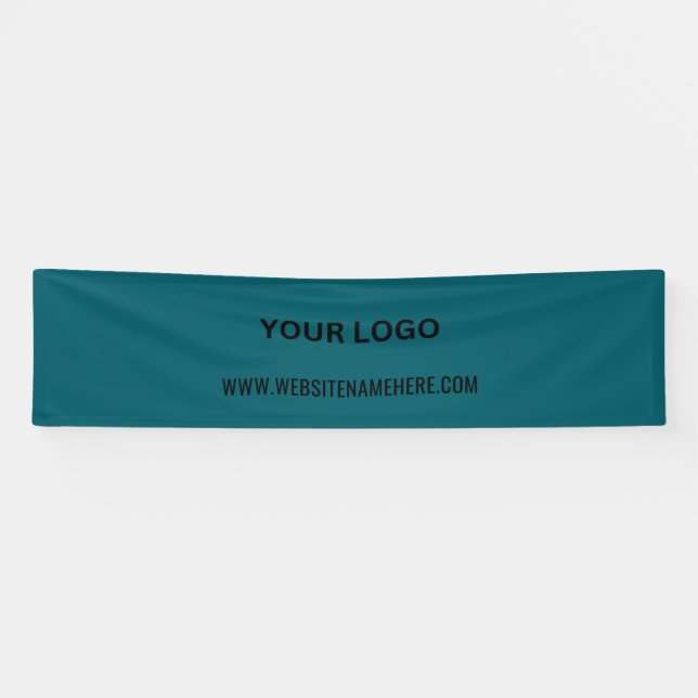 Benutzerdefiniertes Firmenlogo | Name und Slogan Banner (Horizontal)