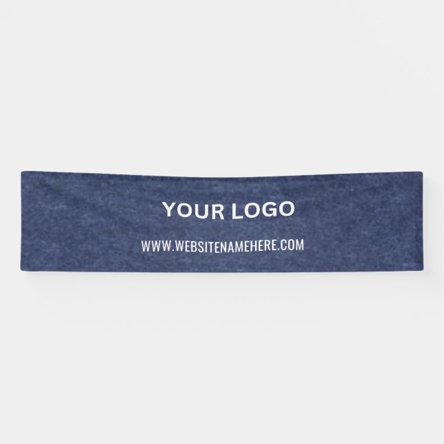 Benutzerdefiniertes Firmenlogo | Name und Slogan Banner (Horizontal)