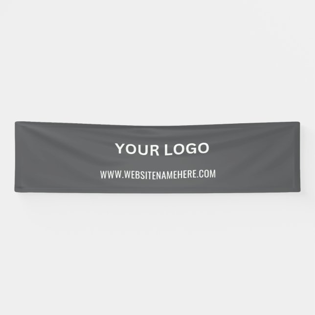 Benutzerdefiniertes Firmenlogo | Name und Slogan Banner (Horizontal)