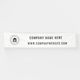 Benutzerdefiniertes Firmenlogo | Name und Slogan Banner