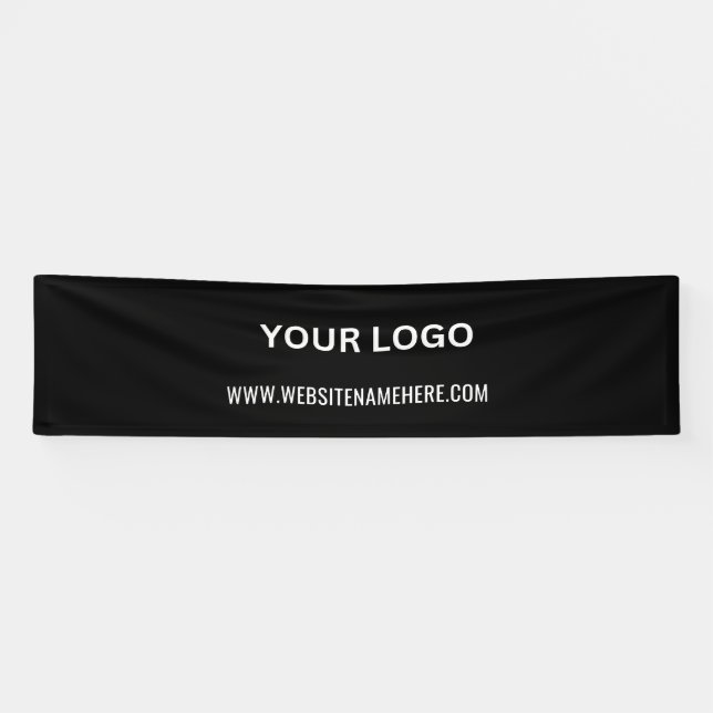 Benutzerdefiniertes Firmenlogo | Name und Slogan Banner (Horizontal)