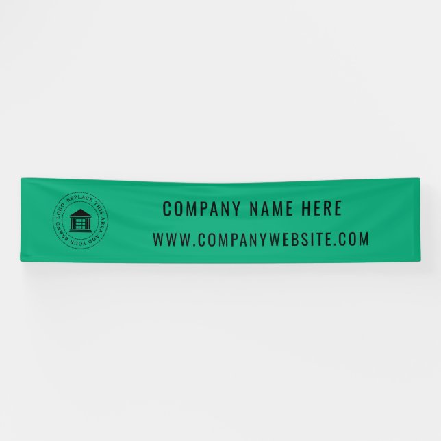 Benutzerdefiniertes Firmenlogo | Name und Slogan Banner (Horizontal)