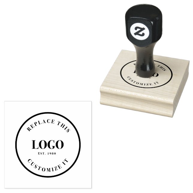Benutzerdefiniertes Firmenlogo nur Gummistempel (Stempel)