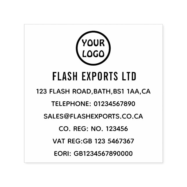 Benutzerdefiniertes Firmenlogo Permastempel (Design)