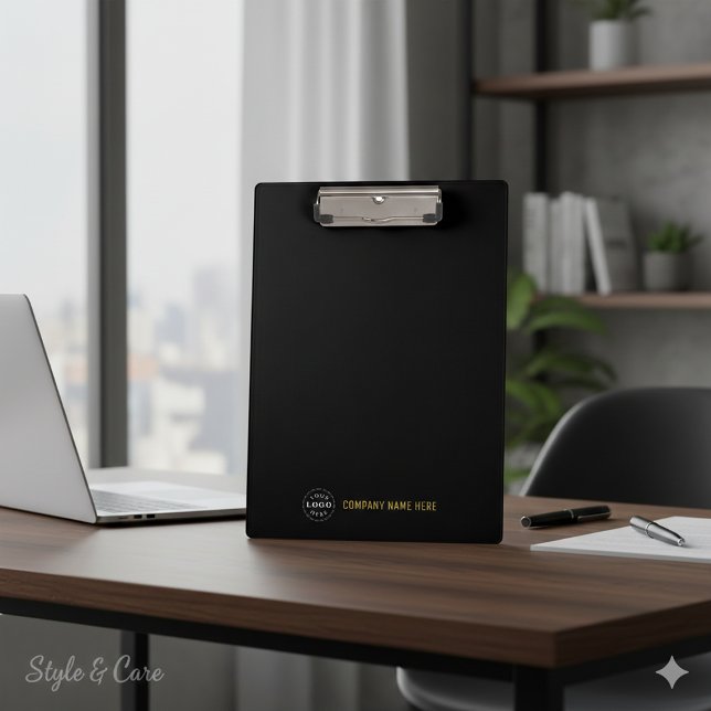 Benutzerdefiniertes Firmenlogo Professionelles Sch Klemmbrett (Custom Company Logo Professional Black Office Clipboard)