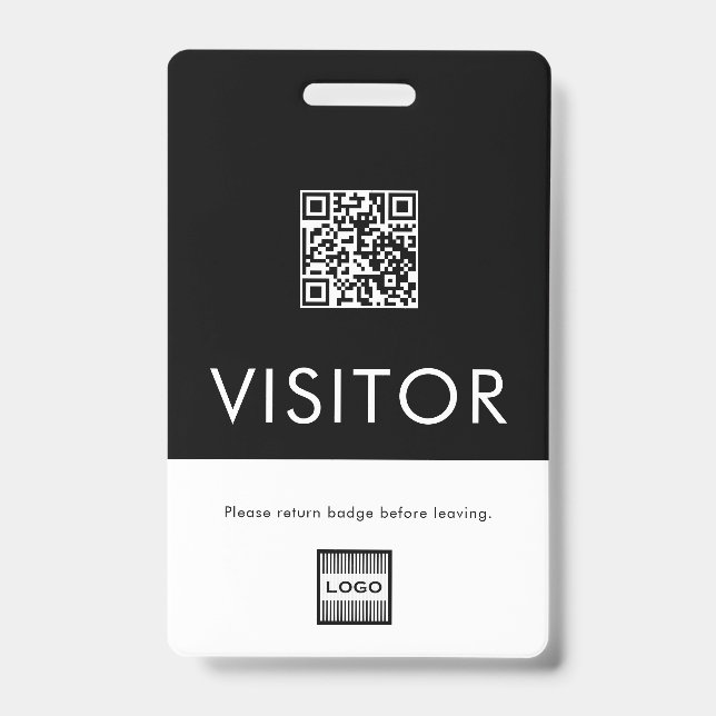 Benutzerdefiniertes Firmenlogo QR Code Abzeichen f Ausweis (Vorderseite)