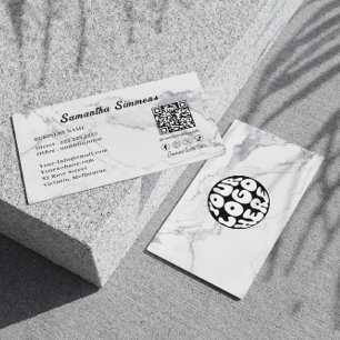 Benutzerdefiniertes Firmenlogo QR Code Mitarbeiter Visitenkarte