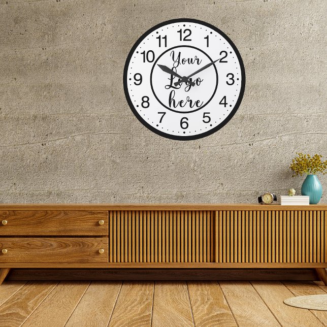 Benutzerdefiniertes Firmenlogo Runde Wanduhr (Von Creator hochgeladen)