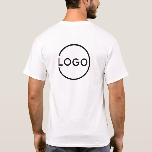 Benutzerdefiniertes Firmenlogo T-Shirt (Rückseite)