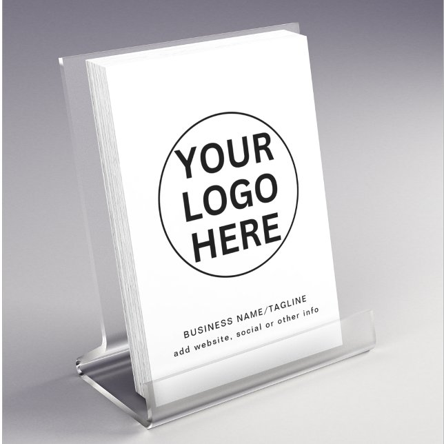 Benutzerdefiniertes Firmenlogo & Text l Schwarzwei Flyer (Von Creator hochgeladen)