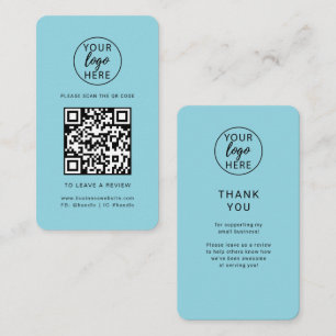 Benutzerdefiniertes Firmenlogo und QR-Code-Überprü Visitenkarte