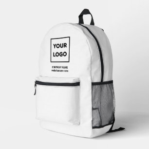 Benutzerdefiniertes Firmenlogo und Text als weiß g Bedruckter Rucksack