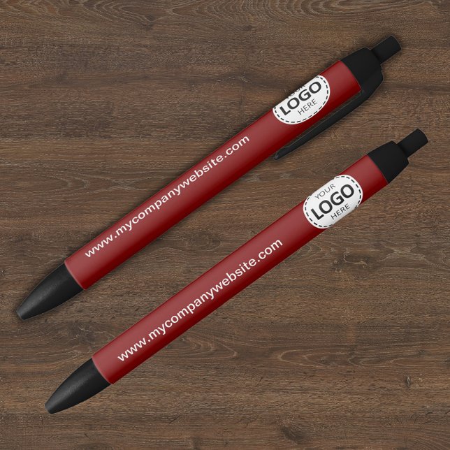 Benutzerdefiniertes Firmenlogo und Text rot Kugelschreiber (Von Creator hochgeladen)