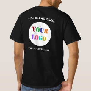 Benutzerdefiniertes Firmenlogo und Text-T - Shirt 