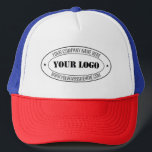 Benutzerdefiniertes Firmenlogo und Text-Trucker-Hu Truckerkappe<br><div class="desc">Benutzerdefinierte Farben und Schriftart - Entwerfen Sie Ihre eigenen Personalisierten Hats mit Ihrem Firmenlogo und Ihrem Firmennamen Website oder benutzerdefiniertes Textförderungsgeschäft oder Personal Trucker Hats / Geschenk - Ihr Logo hinzufügen - Foto oder QR-Code / Name - Unternehmen / Website oder andere Info / Text - Verkleinern, verschieben oder entfernen...</div>