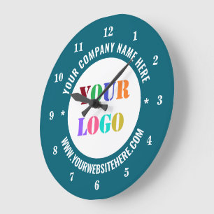 Benutzerdefiniertes Firmenlogo und Uhr für die Tex