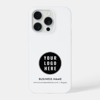Benutzerdefiniertes Firmenlogo und Unternehmensweb iPhone 15 Pro Hülle
