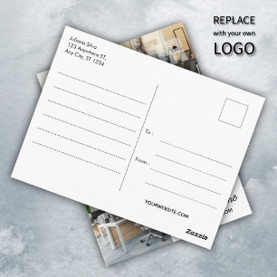 Benutzerdefiniertes Firmenlogo Unternehmen Modern  Postkarte