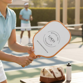 Benutzerdefiniertes Firmenlogo WEBSITE Einfache We Pickleball Schläger