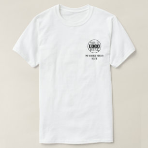 Benutzerdefiniertes Firmenslogo und Slogan T-Shirt