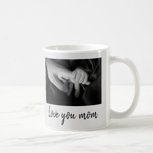 Benutzerdefiniertes First Mother Day Foto Niedlich Kaffeetasse (Rechts)