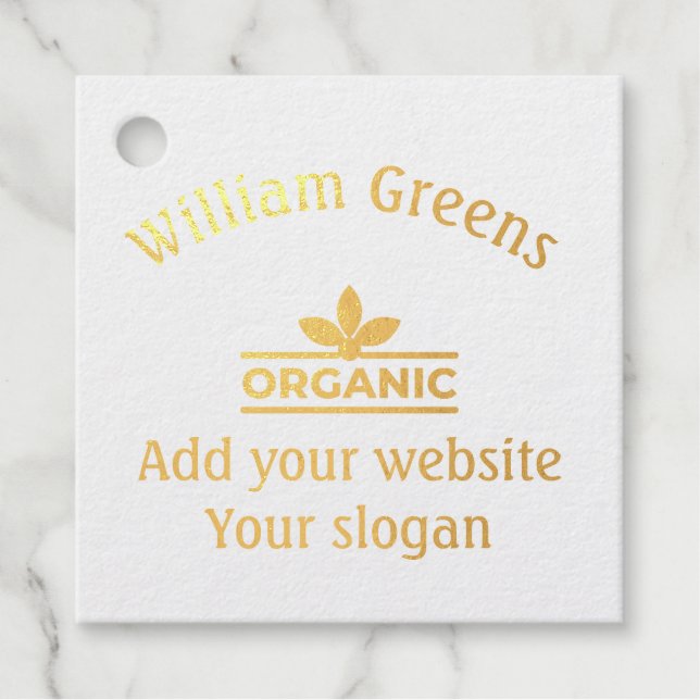 Benutzerdefiniertes Folien-Anhängeretikett Geschenkanhänger (Vorderseite)