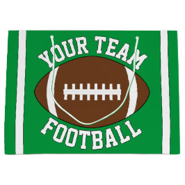 Benutzerdefiniertes Football-Team Name oder Text-S Große Geschenktüte