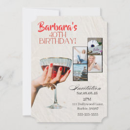 Benutzerdefiniertes Foto 40. Geburtstag sofortig Save The Date
